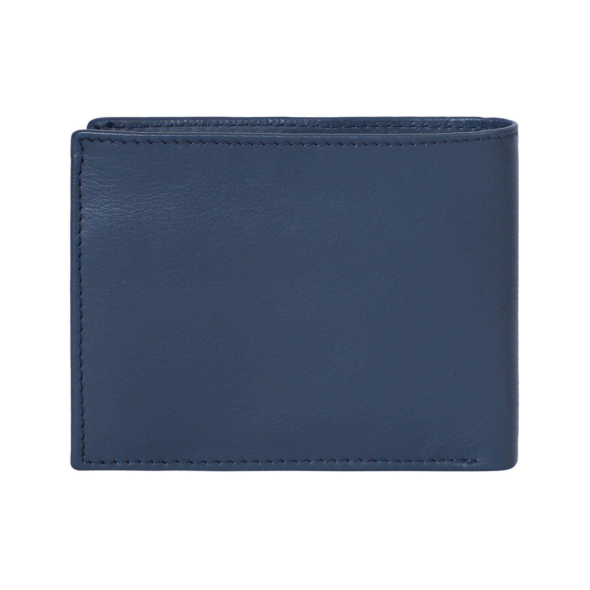 LSF Leather Plain Wallet-BLUE - Leather Shop Factory