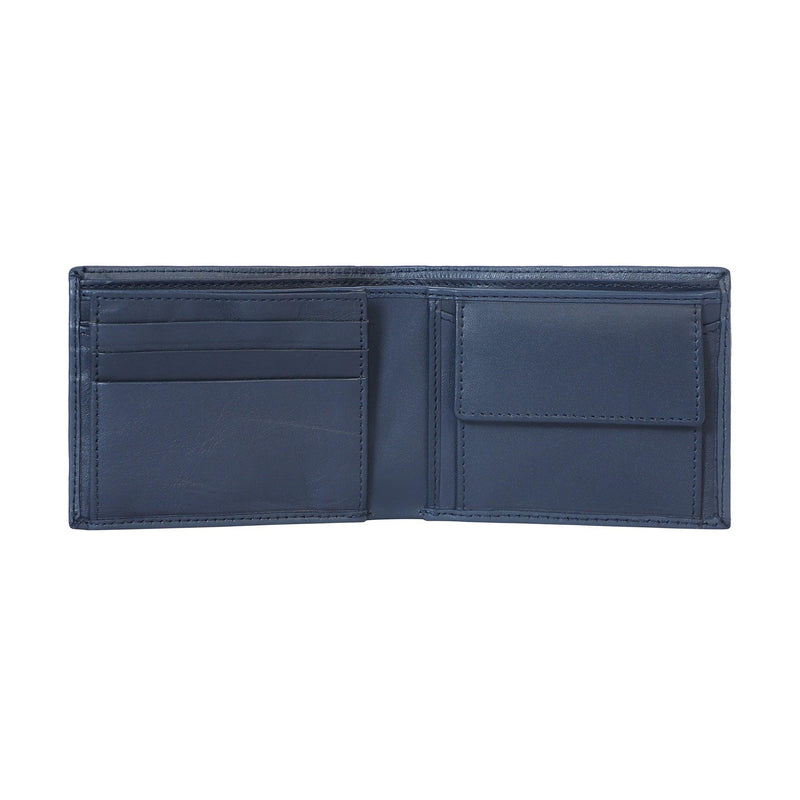 LSF Leather Plain Wallet-BLUE - Leather Shop Factory
