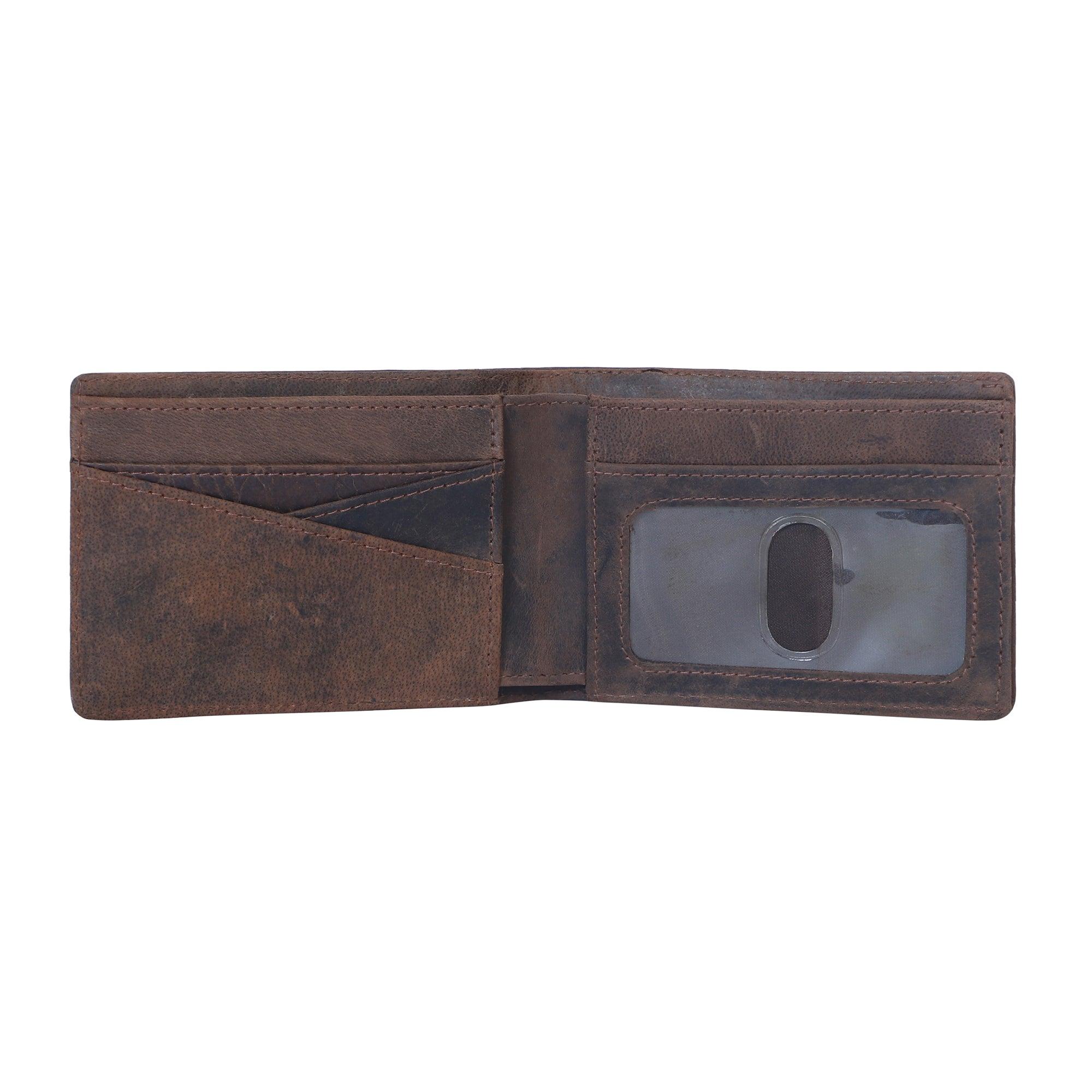 Men Brown Solid Money Clip - Leather Shop Factory