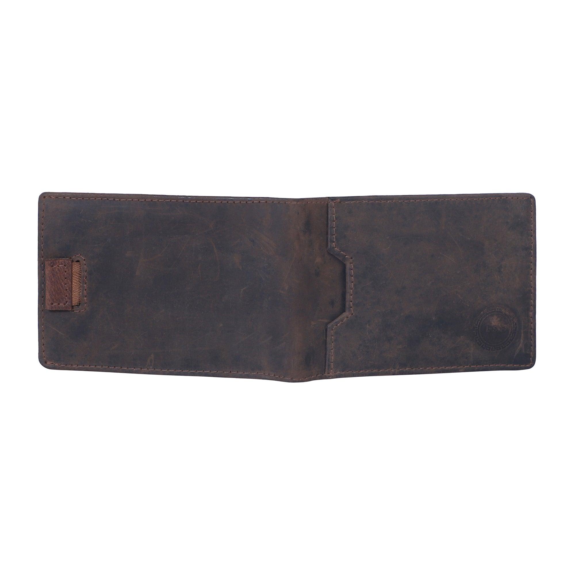 Men Brown Solid Money Clip - Leather Shop Factory