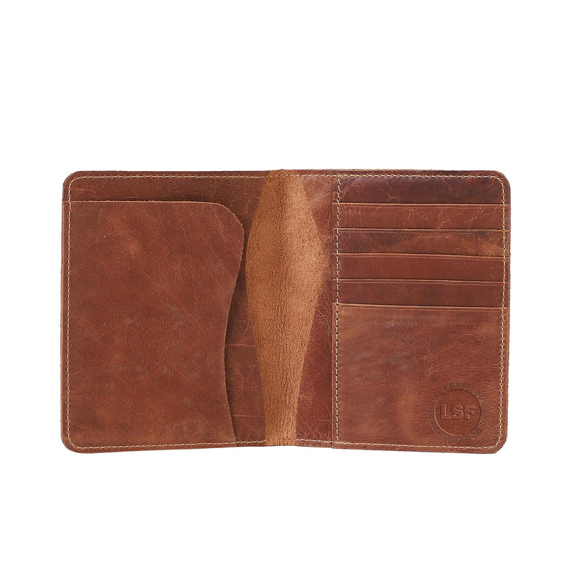 RAWHYD FULL GRAIN LEATHER LONG BIFOLD WALLET - Leather Shop Factory