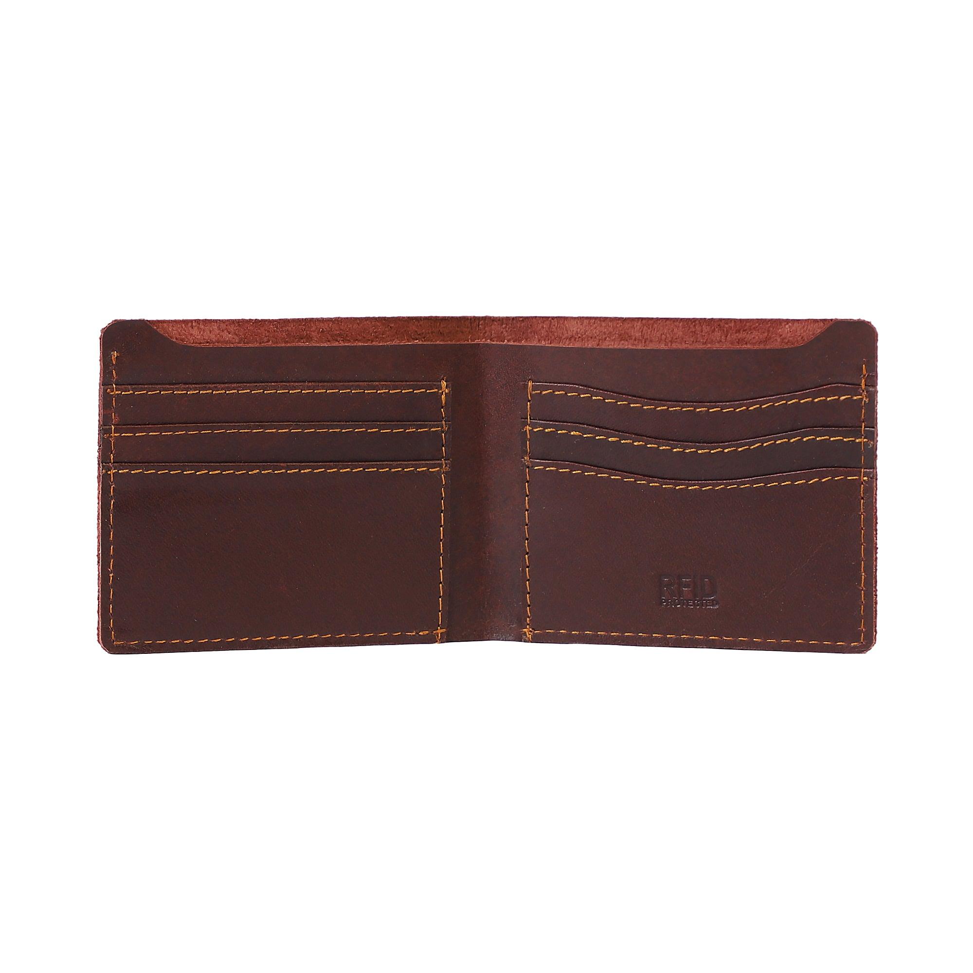 Trendy Brown Genuine Leather Wallet - Leather Shop Factory