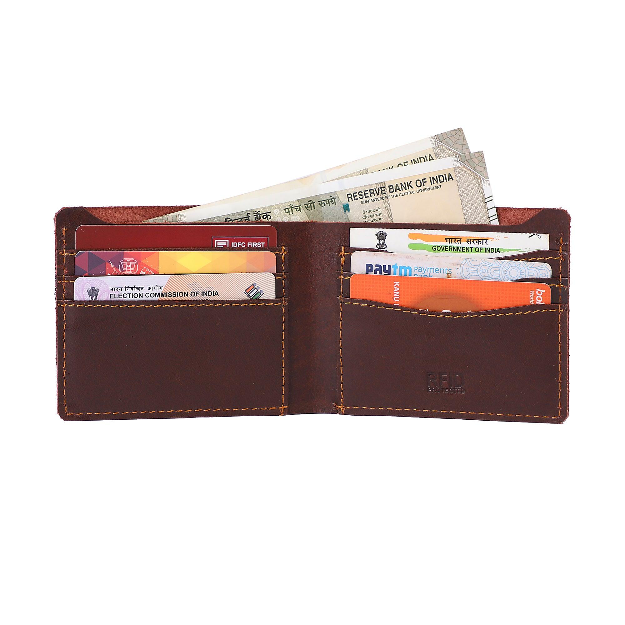 Trendy Brown Genuine Leather Wallet - Leather Shop Factory