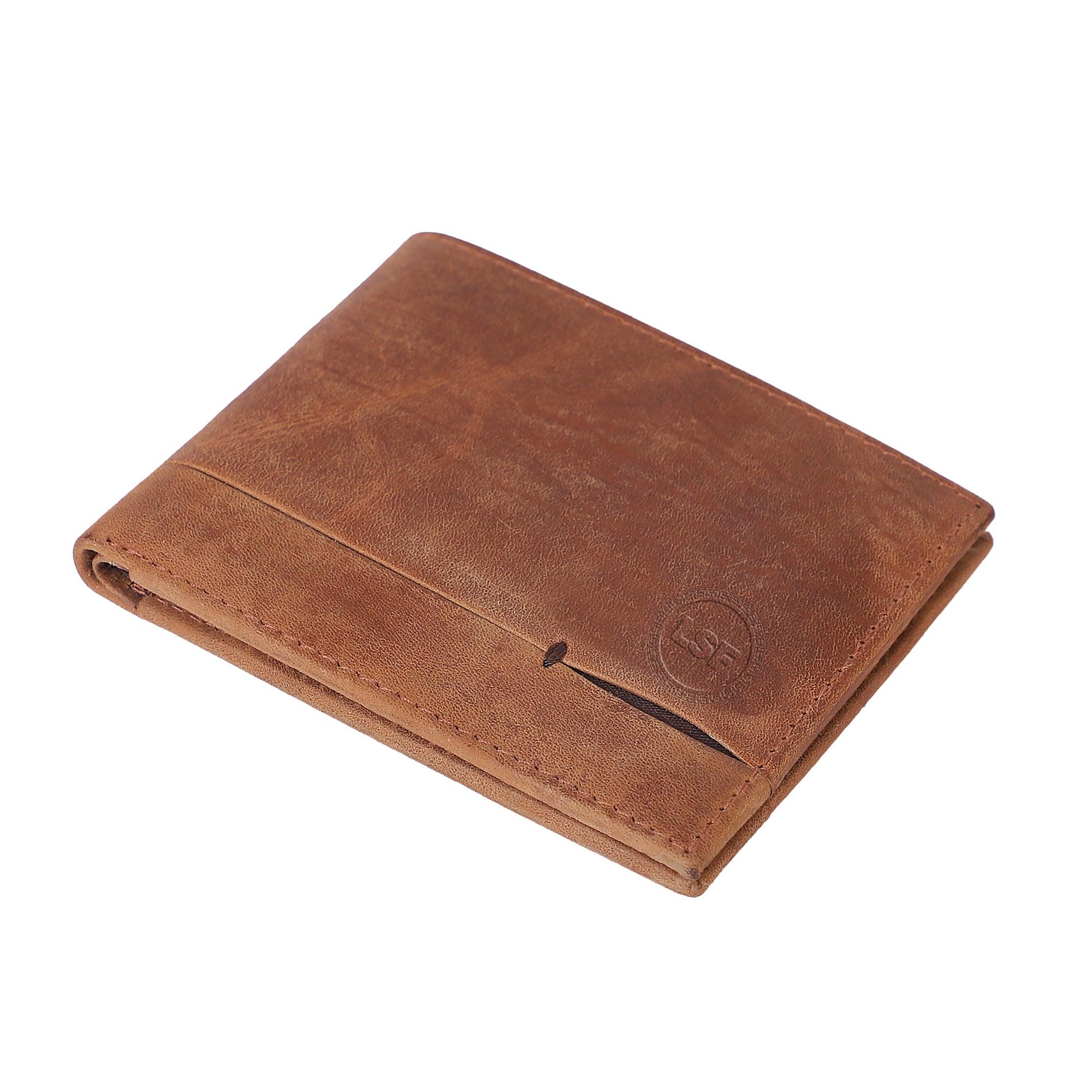 Party Brown Genuine Leather Wallet - Leather Shop Factory