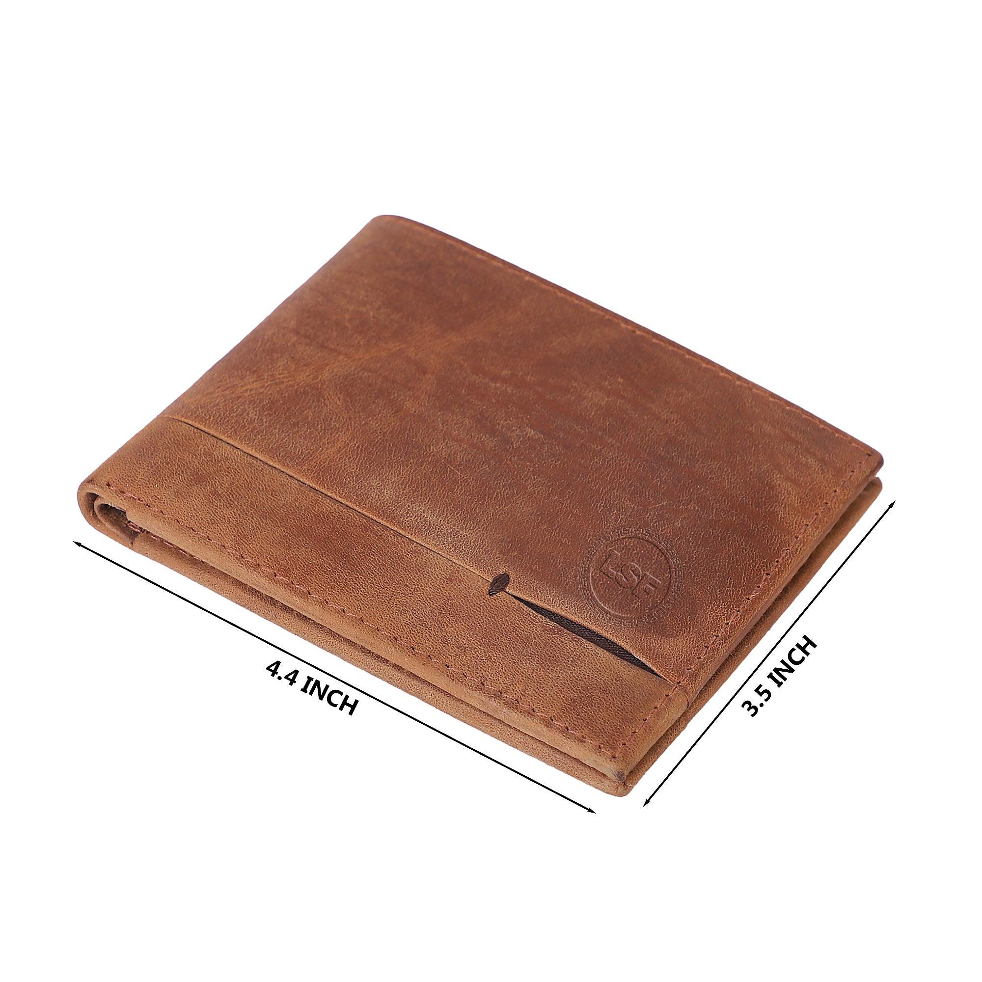 Party Brown Genuine Leather Wallet - Leather Shop Factory