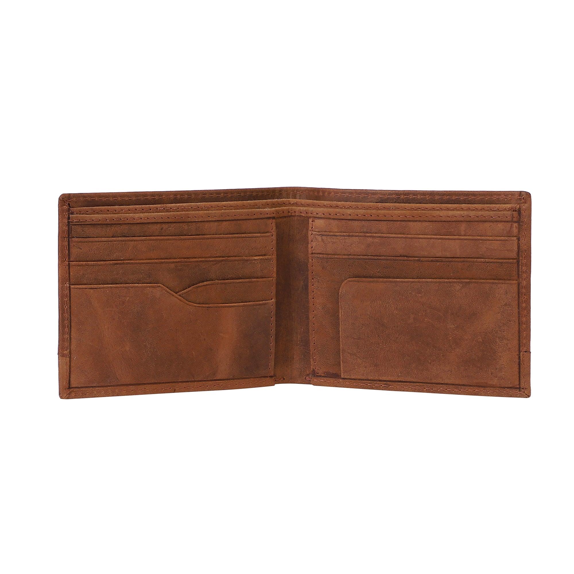 Party Brown Genuine Leather Wallet - Leather Shop Factory