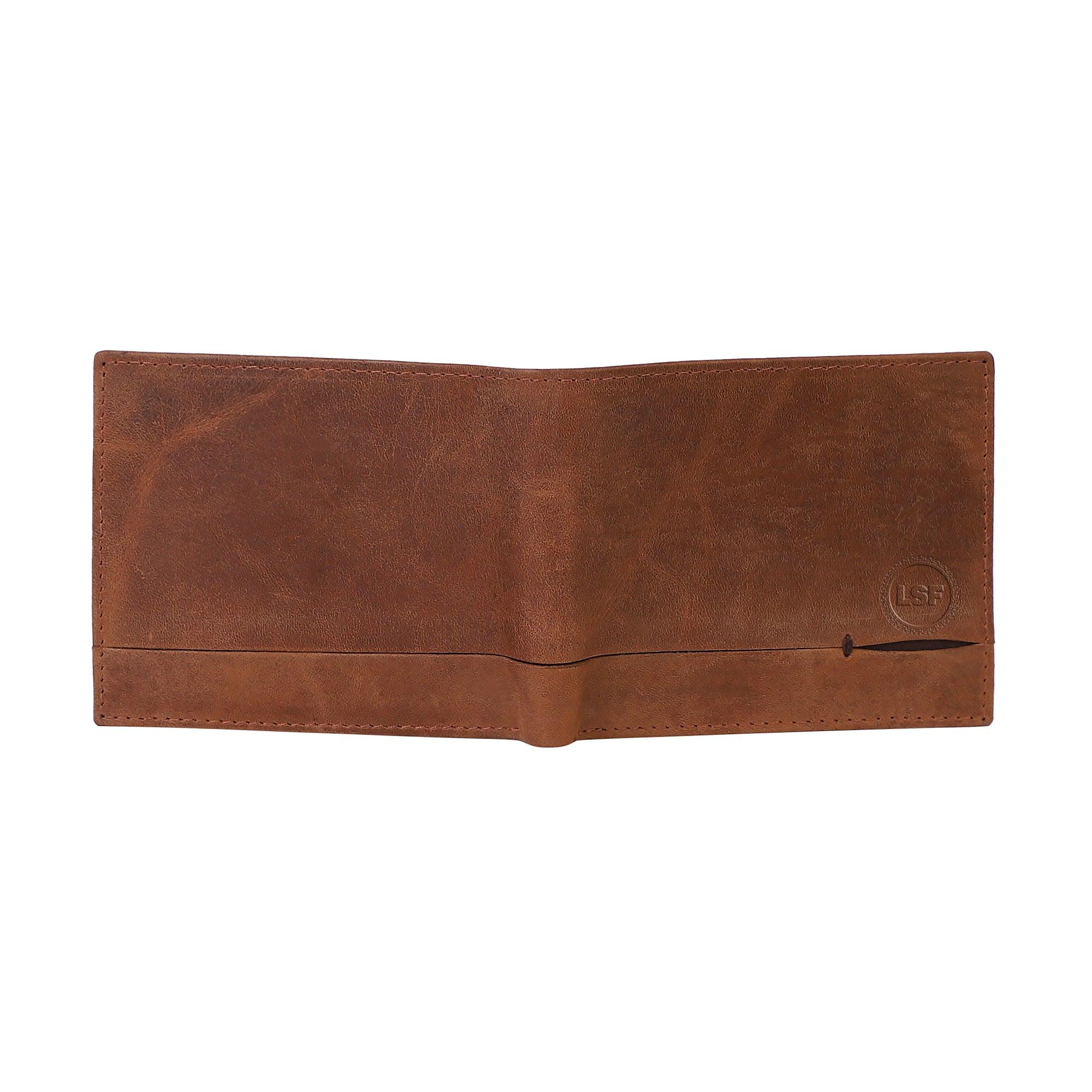 Party Brown Genuine Leather Wallet - Leather Shop Factory