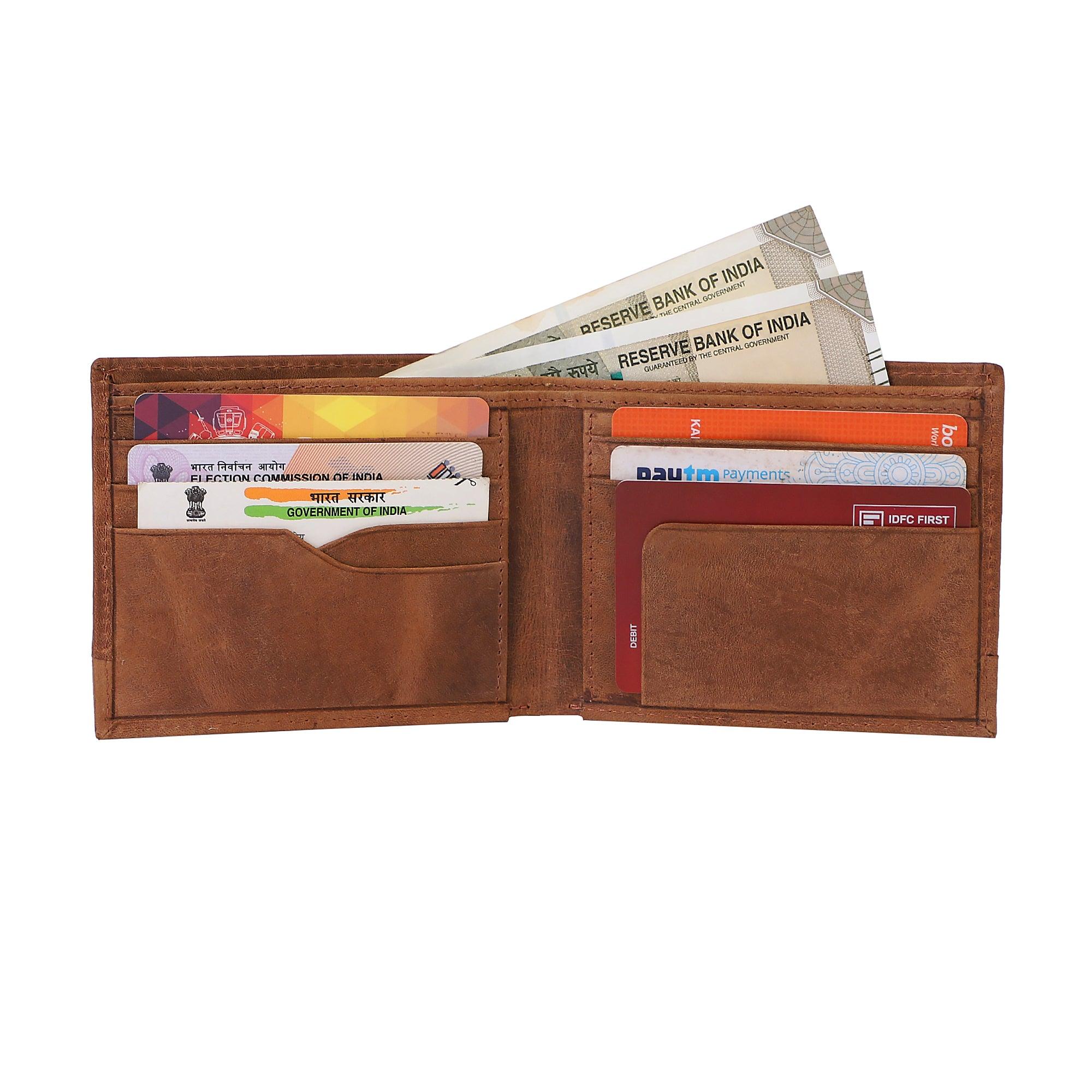 Party Brown Genuine Leather Wallet - Leather Shop Factory