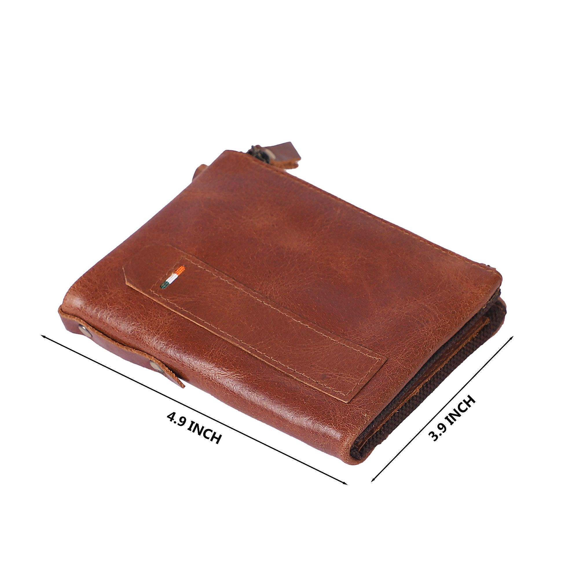 Elegant Layered Leather Wallet for Men - Leather Shop Factory