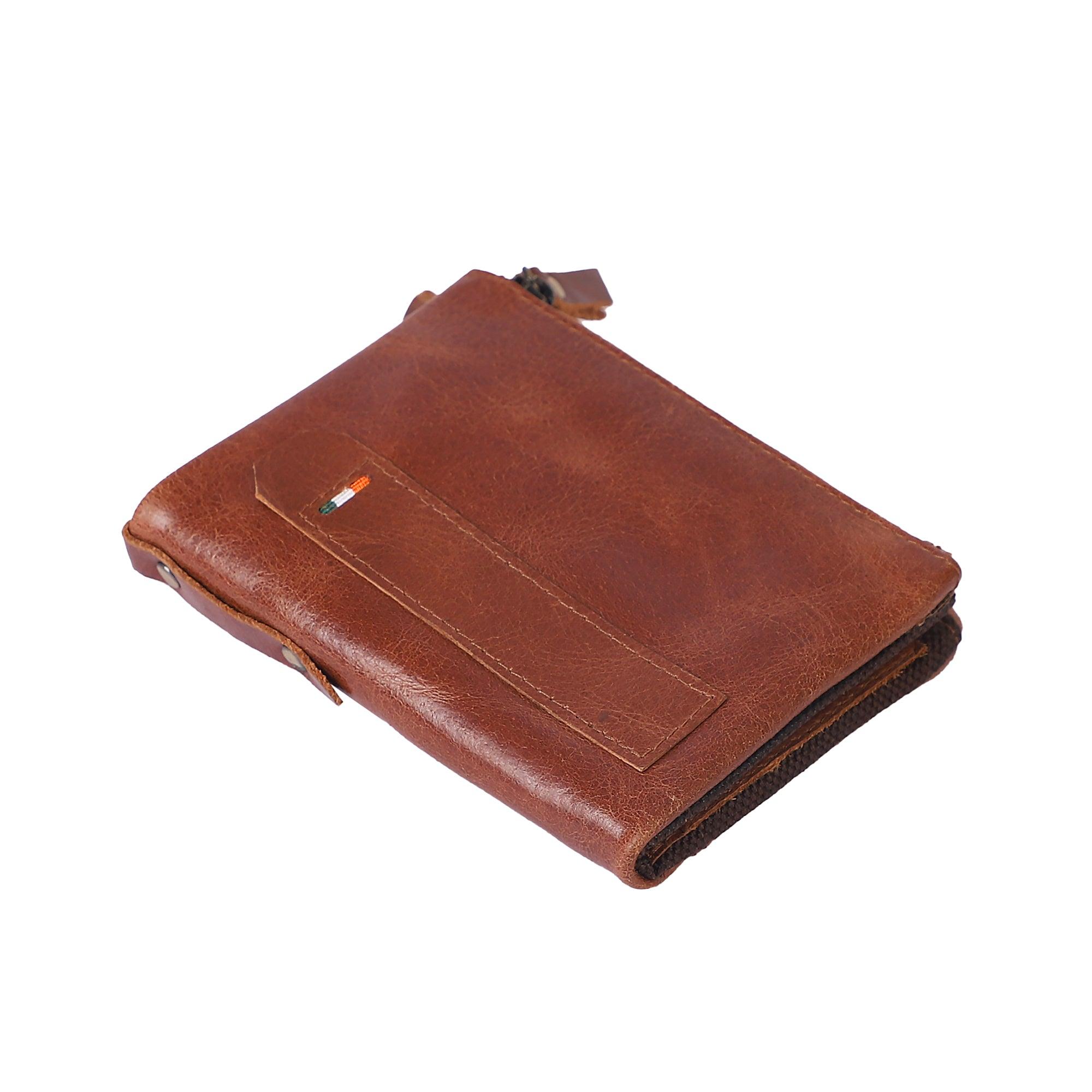 Elegant Layered Leather Wallet for Men - Leather Shop Factory