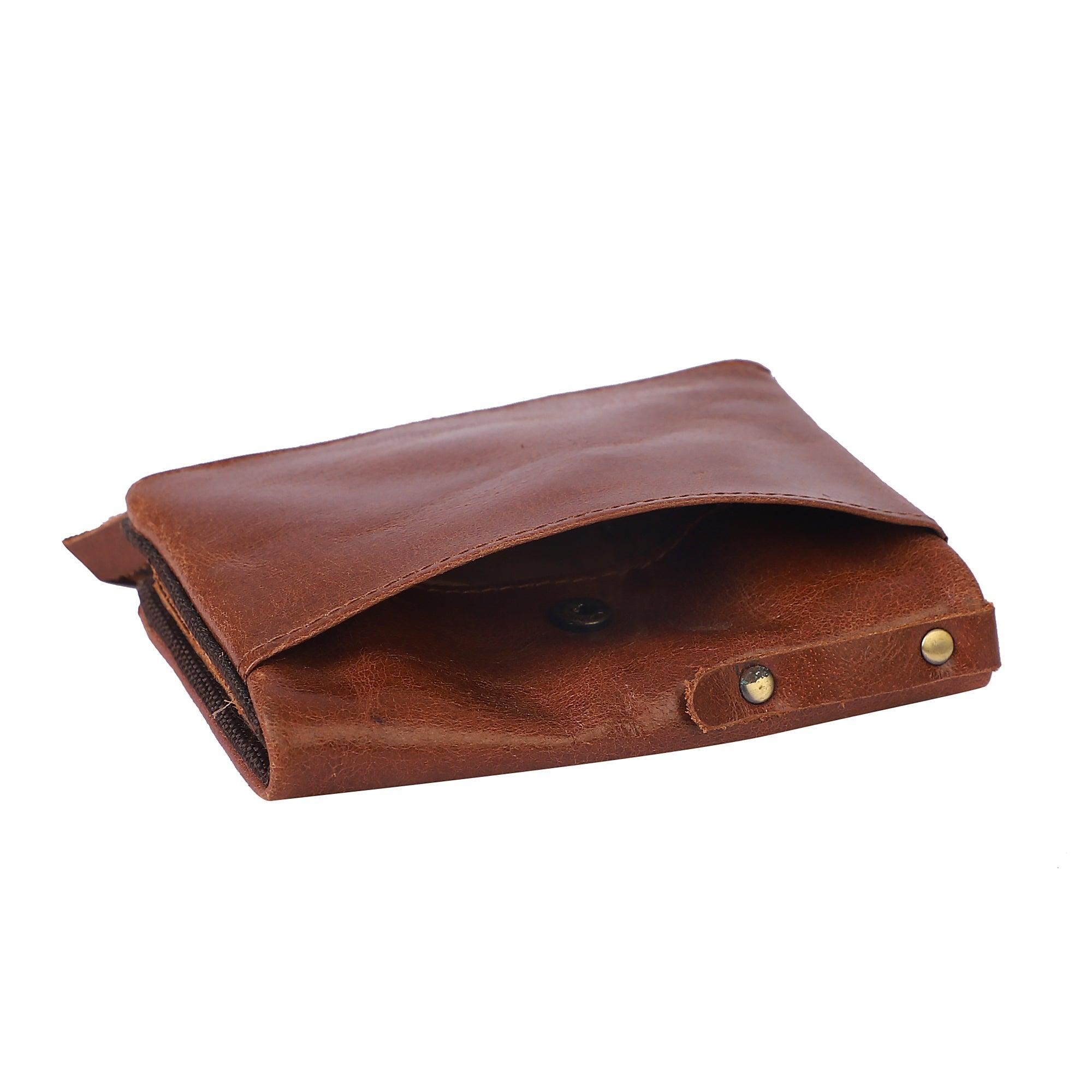 Elegant Layered Leather Wallet for Men - Leather Shop Factory