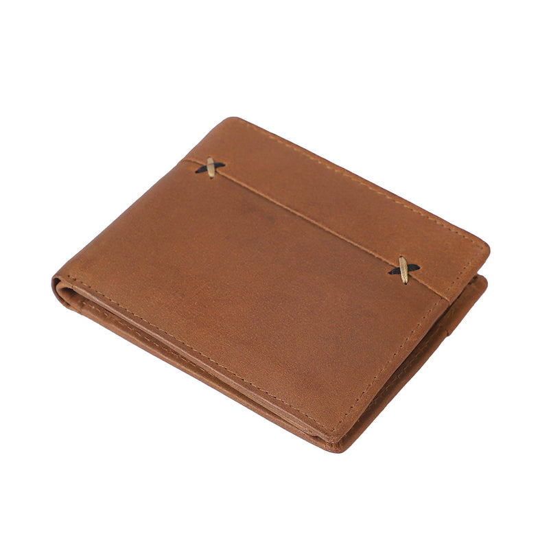 Men Casual Solid Genuine Leather Wallet - Leather Shop Factory