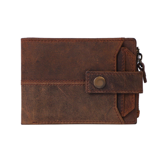 Brown Genuine Leather Wallet - Leather Shop Factory