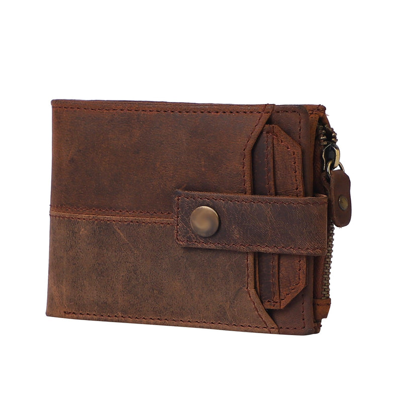 Brown Genuine Leather Wallet - Leather Shop Factory