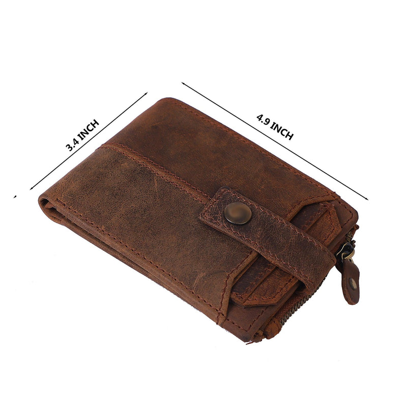 Brown Genuine Leather Wallet - Leather Shop Factory