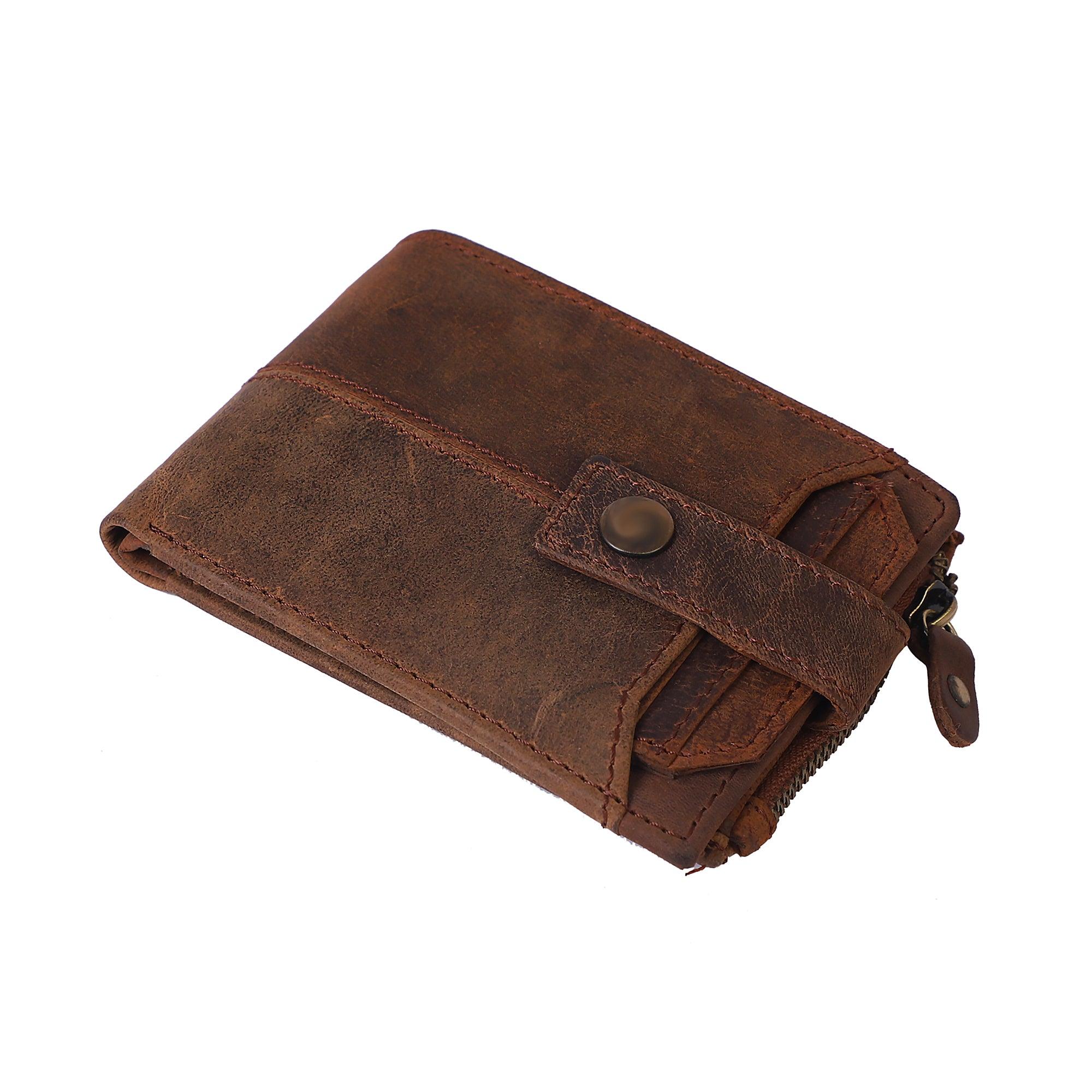 Brown Genuine Leather Wallet - Leather Shop Factory