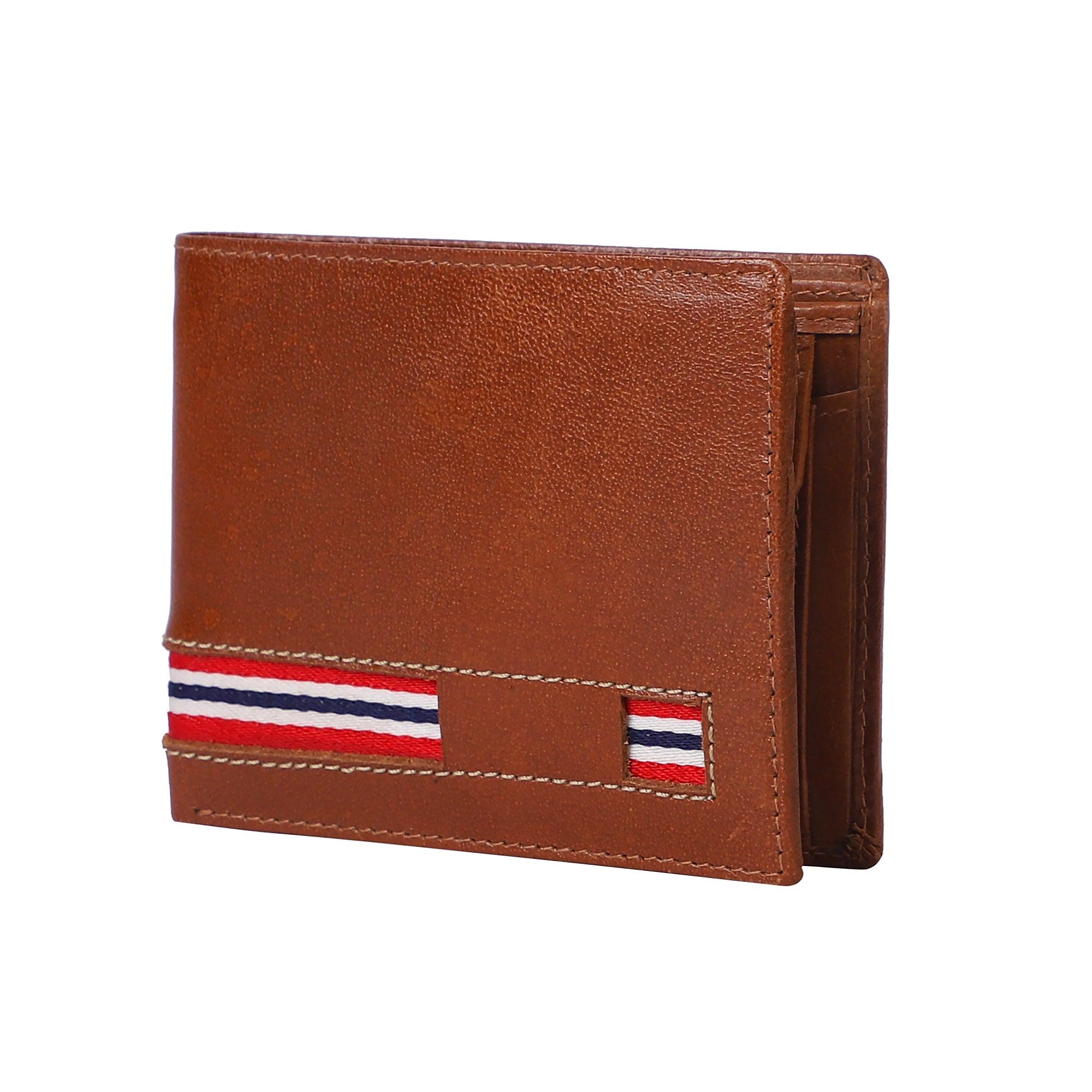 Evergreen Men Brown Rfid Wallet - Leather Shop Factory