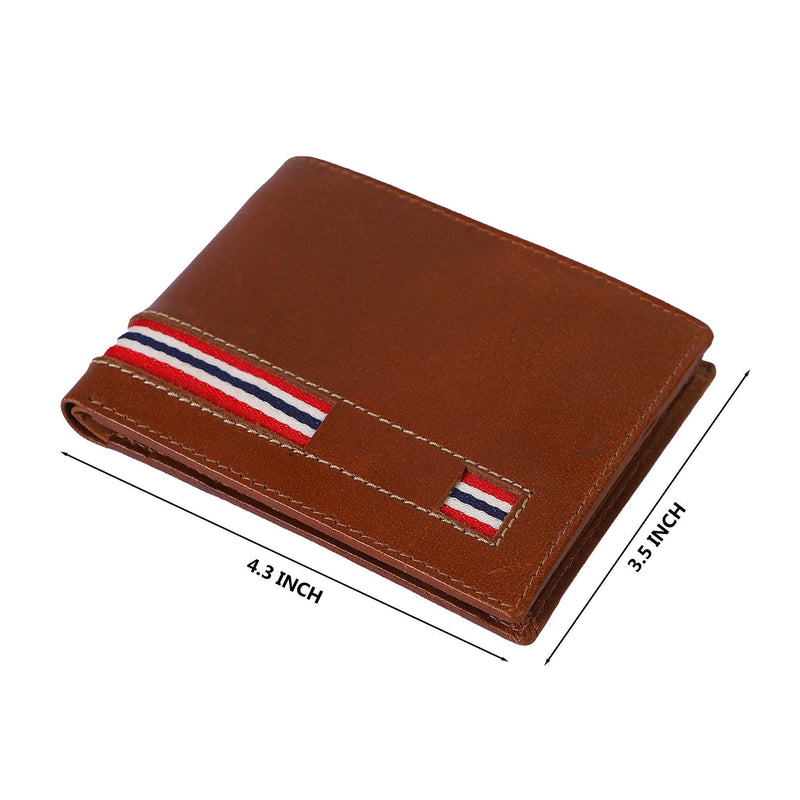 Evergreen Men Brown Rfid Wallet - Leather Shop Factory