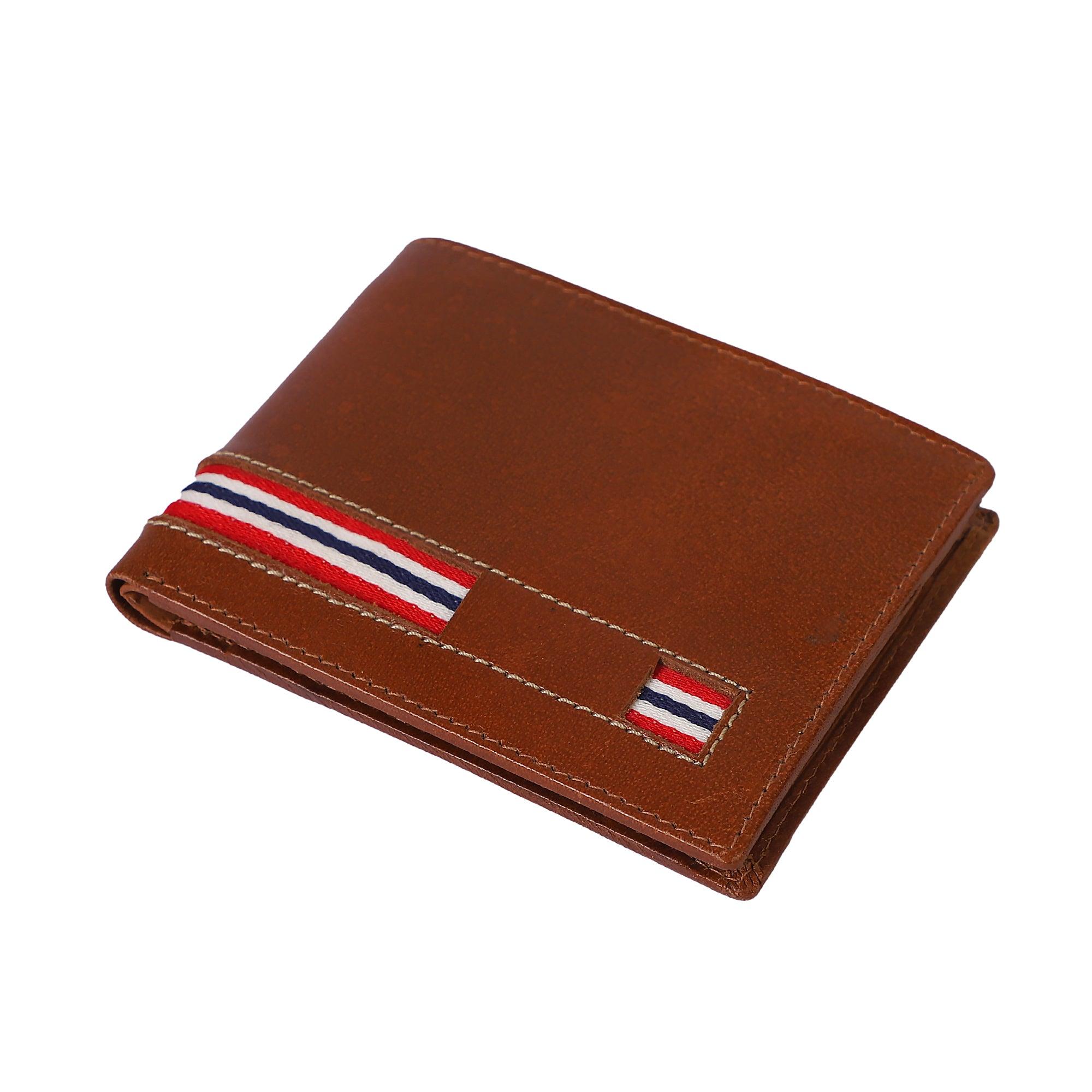 Evergreen Men Brown Rfid Wallet - Leather Shop Factory