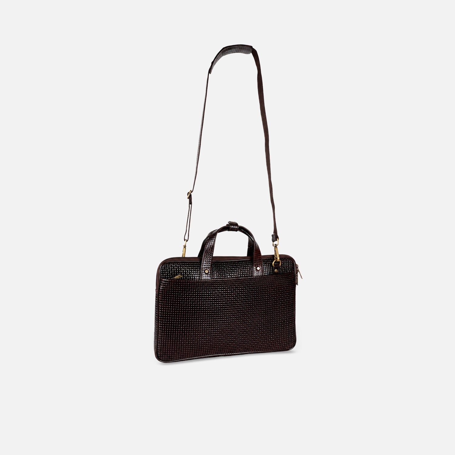 CORVUS LAPTOP BAG - Brown - Leather Shop Factory