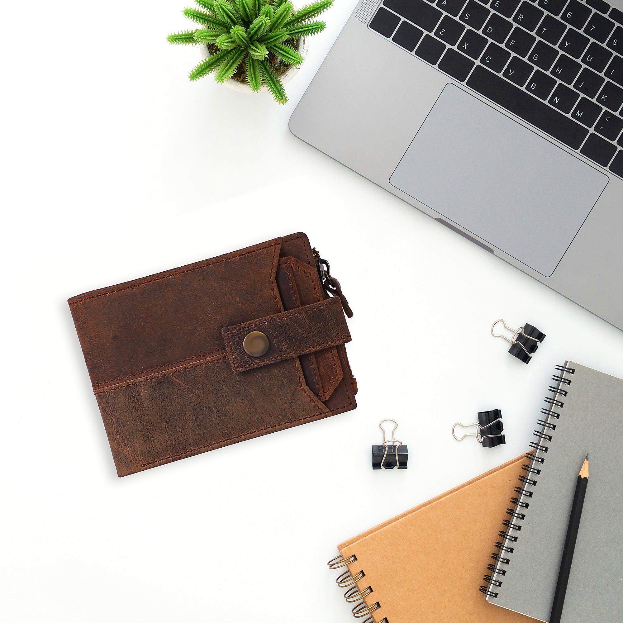 Brown Genuine Leather Wallet - Leather Shop Factory