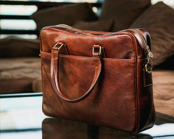 Luxe Business Briefcase - Leather Shop Factory