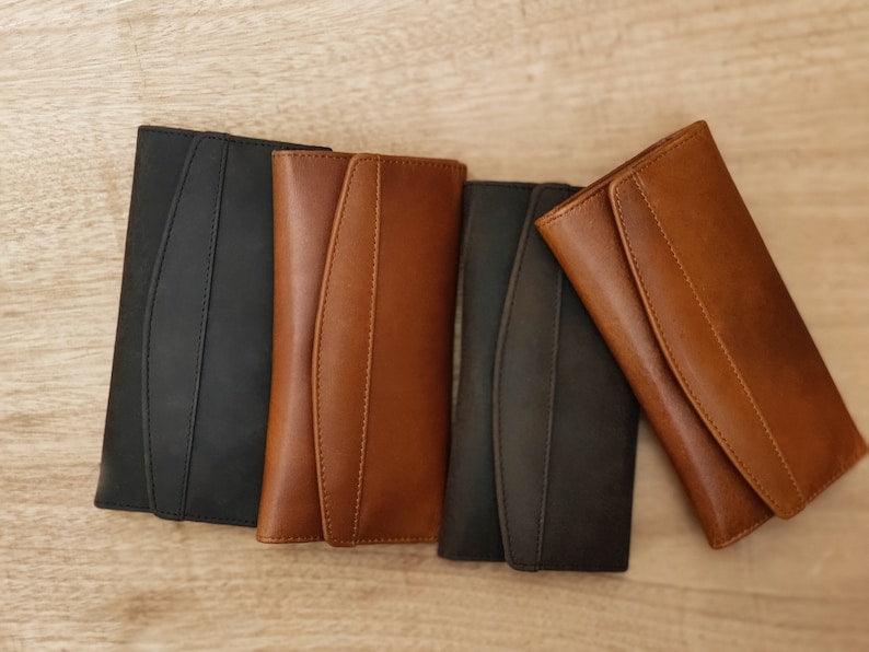 Leather Flap Clutch RFID Wallets For Women - Leather Shop Factory