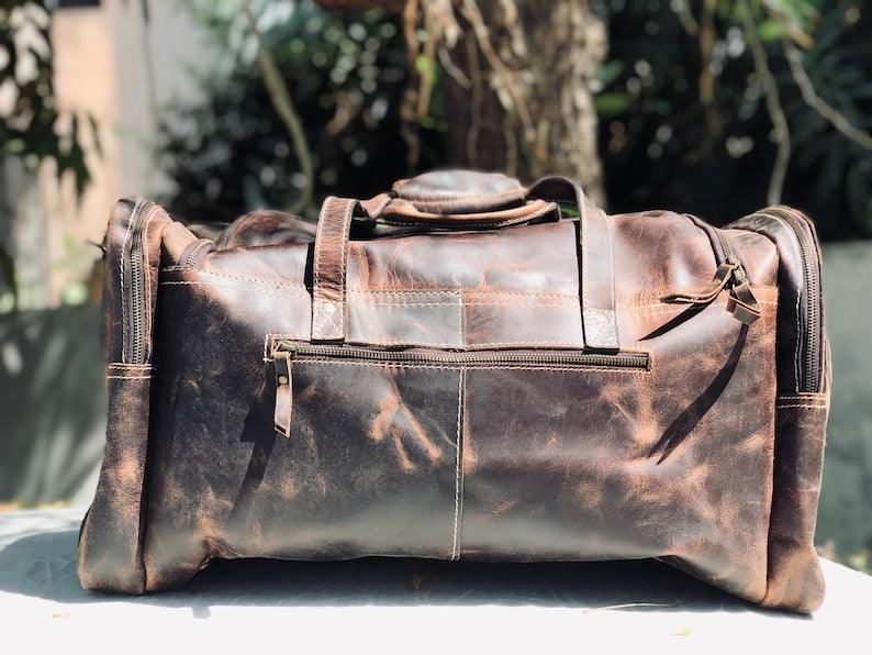 Indian Elegance Overnighter Duffel - Leather Shop Factory