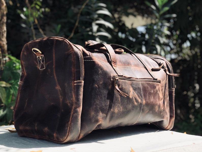 Indian Elegance Overnighter Duffel - Leather Shop Factory