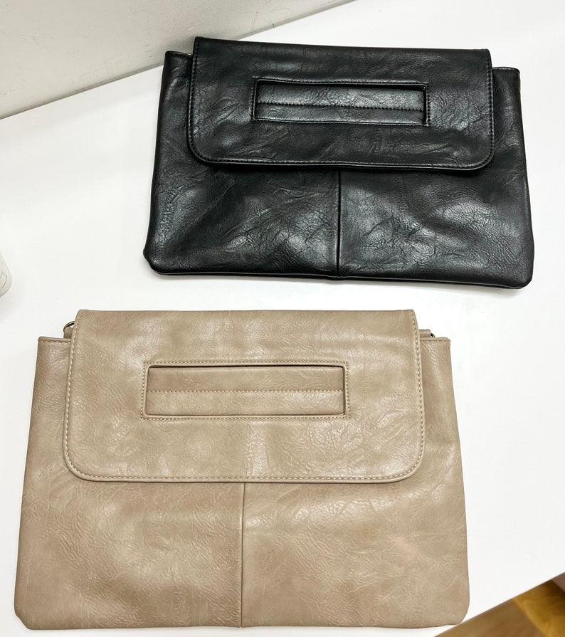 Elegant Envelope Fusion Clutch - Leather Shop Factory