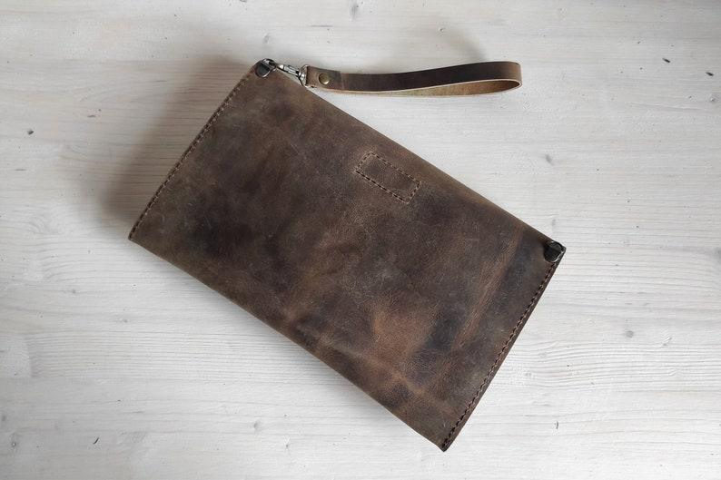 Timeless Envelope Wristlet Clutch - Leather Shop Factory