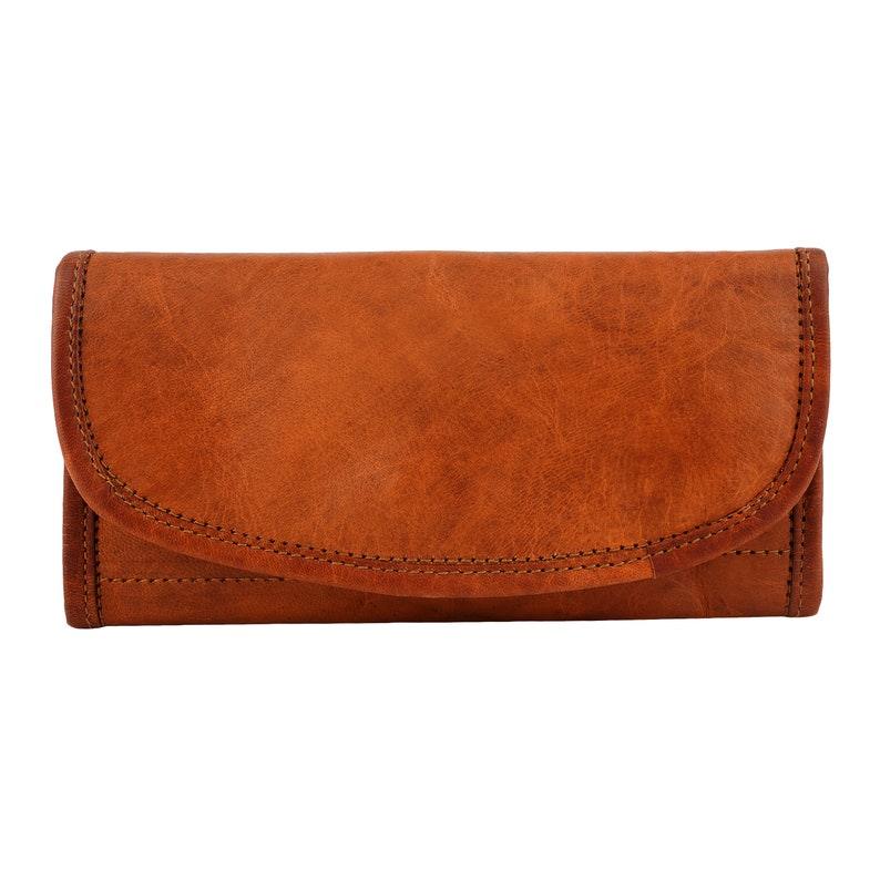 Leather purse for daily use Leather Ladies Wallet card - Leather Shop Factory