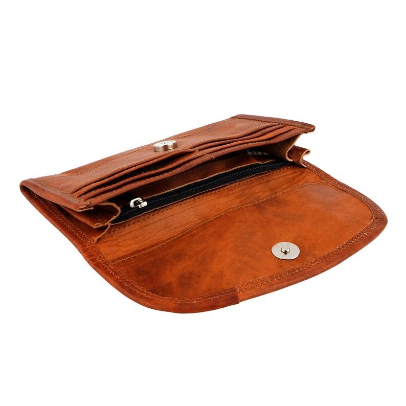 Leather purse for daily use Leather Ladies Wallet card - Leather Shop Factory