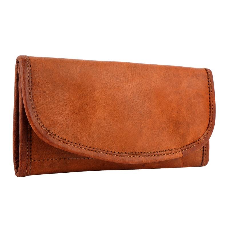 Leather purse for daily use Leather Ladies Wallet card - Leather Shop Factory
