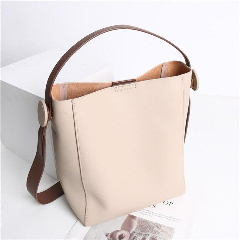 Genuine Leather Bucket Bag - Leather Shop Factory